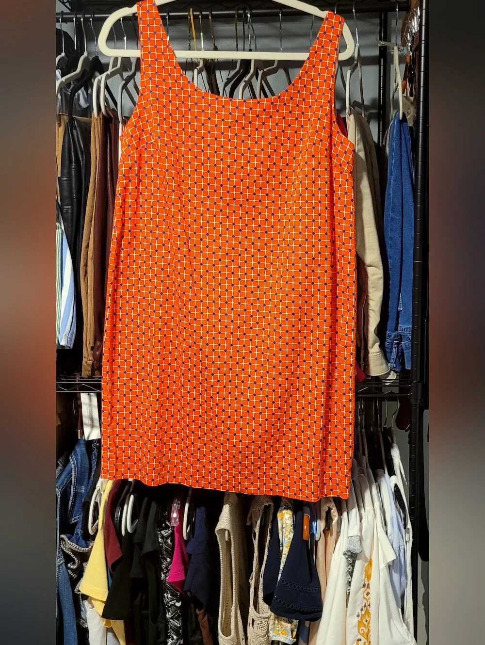 5 For $25 Joe Fresh Orange Geometric Midi Skirt